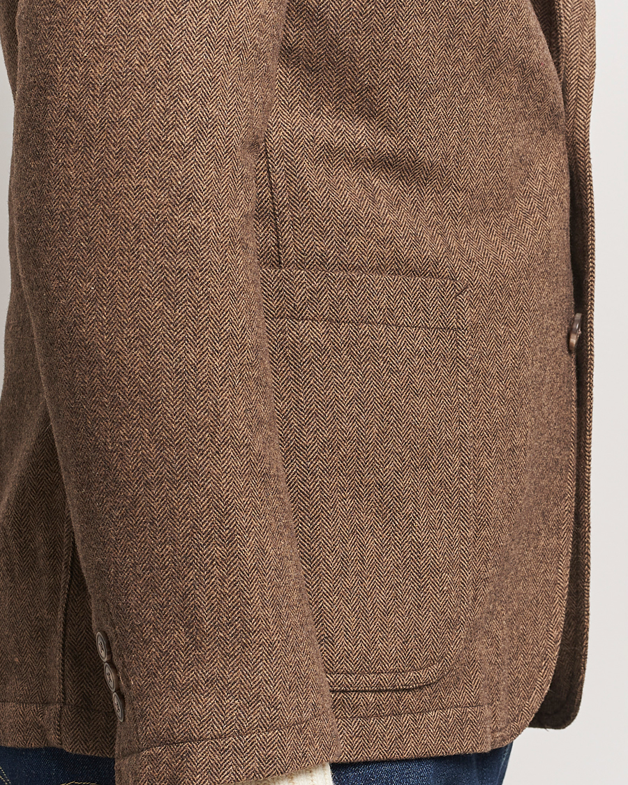 Homme | Blazers | Polo Ralph Lauren | Classic Herringbone Sportcoat Brown/Tan