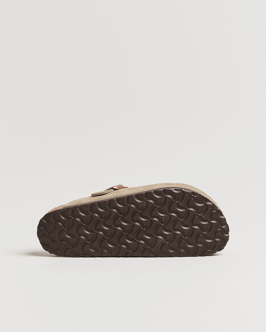 Heren | Sandalen slides | BIRKENSTOCK | Woman Boston Soft Footbed Taupe Suede