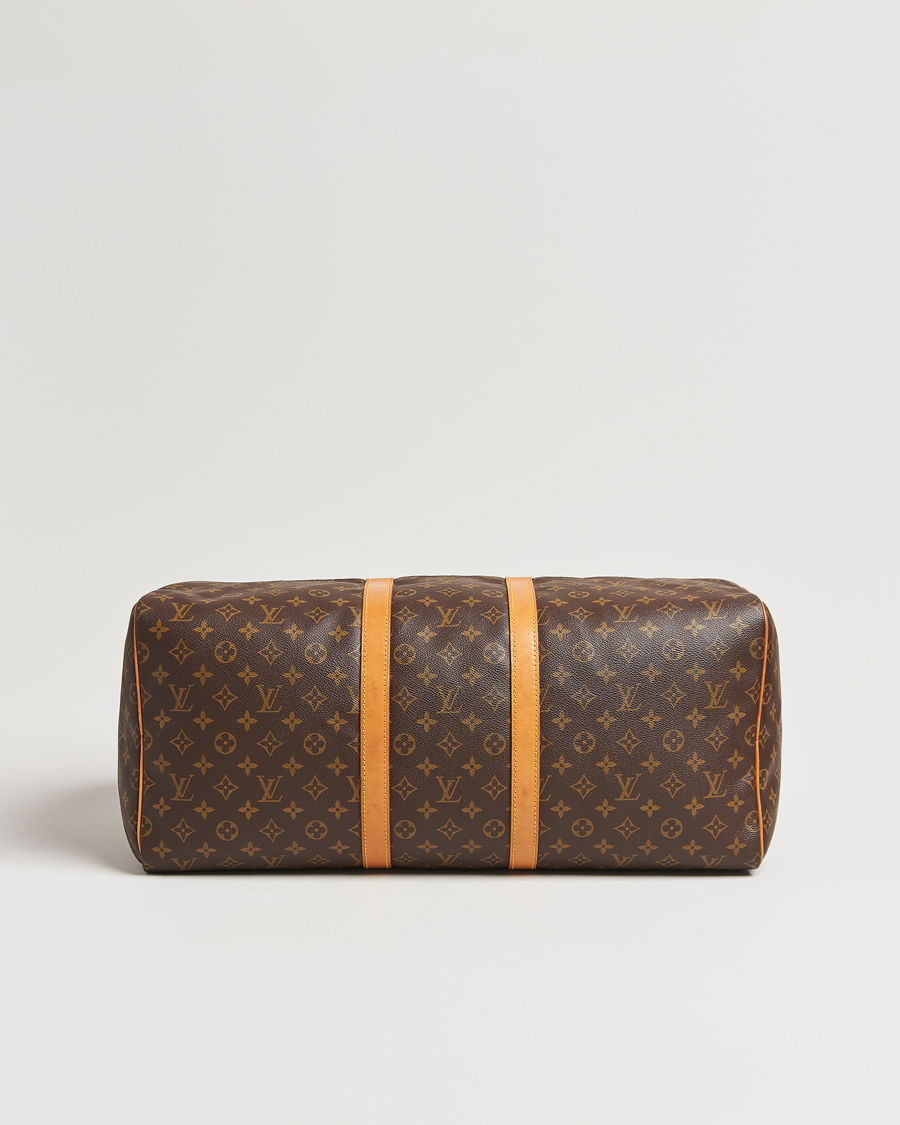 Homme | Louis Vuitton Pre-Owned Keepall 55 Bag Monogram | Louis Vuitton Pre-Owned | Keepall 55 Bag Monogram