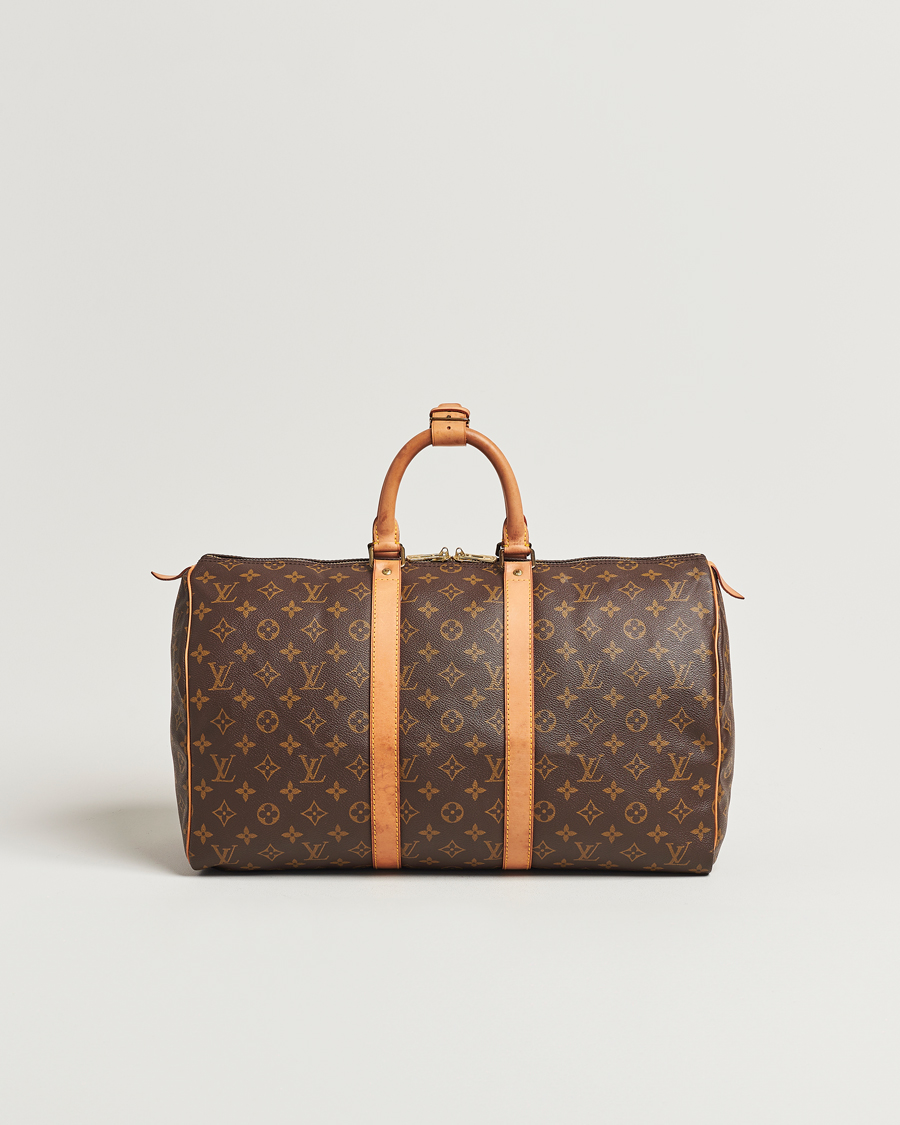 Homme | Louis Vuitton Pre-Owned Keepall 45 Bag Monogram | Louis Vuitton Pre-Owned | Keepall 45 Bag Monogram