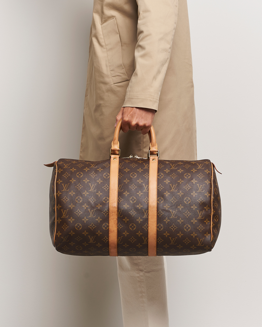 Homme | Louis Vuitton Pre-Owned Keepall 45 Bag Monogram | Louis Vuitton Pre-Owned | Keepall 45 Bag Monogram