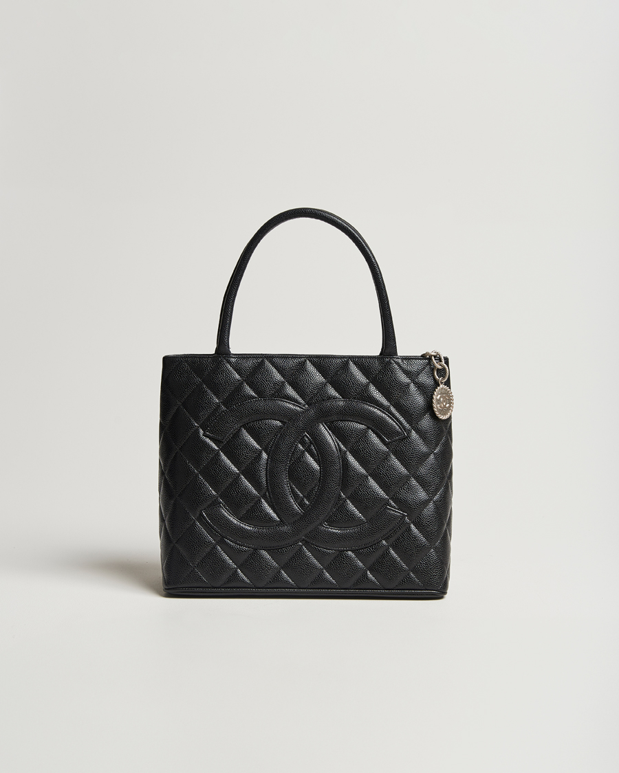 Heren | Chanel Pre-Owned Médallion Tote Bag Black Caviar | Chanel Pre-Owned | Médallion Tote Bag Black Caviar