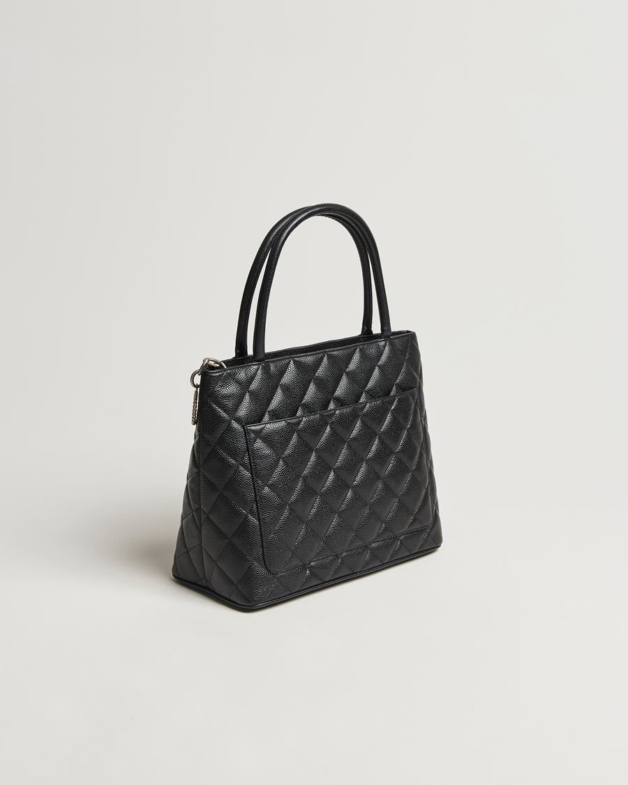 Heren | Chanel Pre-Owned Médallion Tote Bag Black Caviar | Chanel Pre-Owned | Médallion Tote Bag Black Caviar