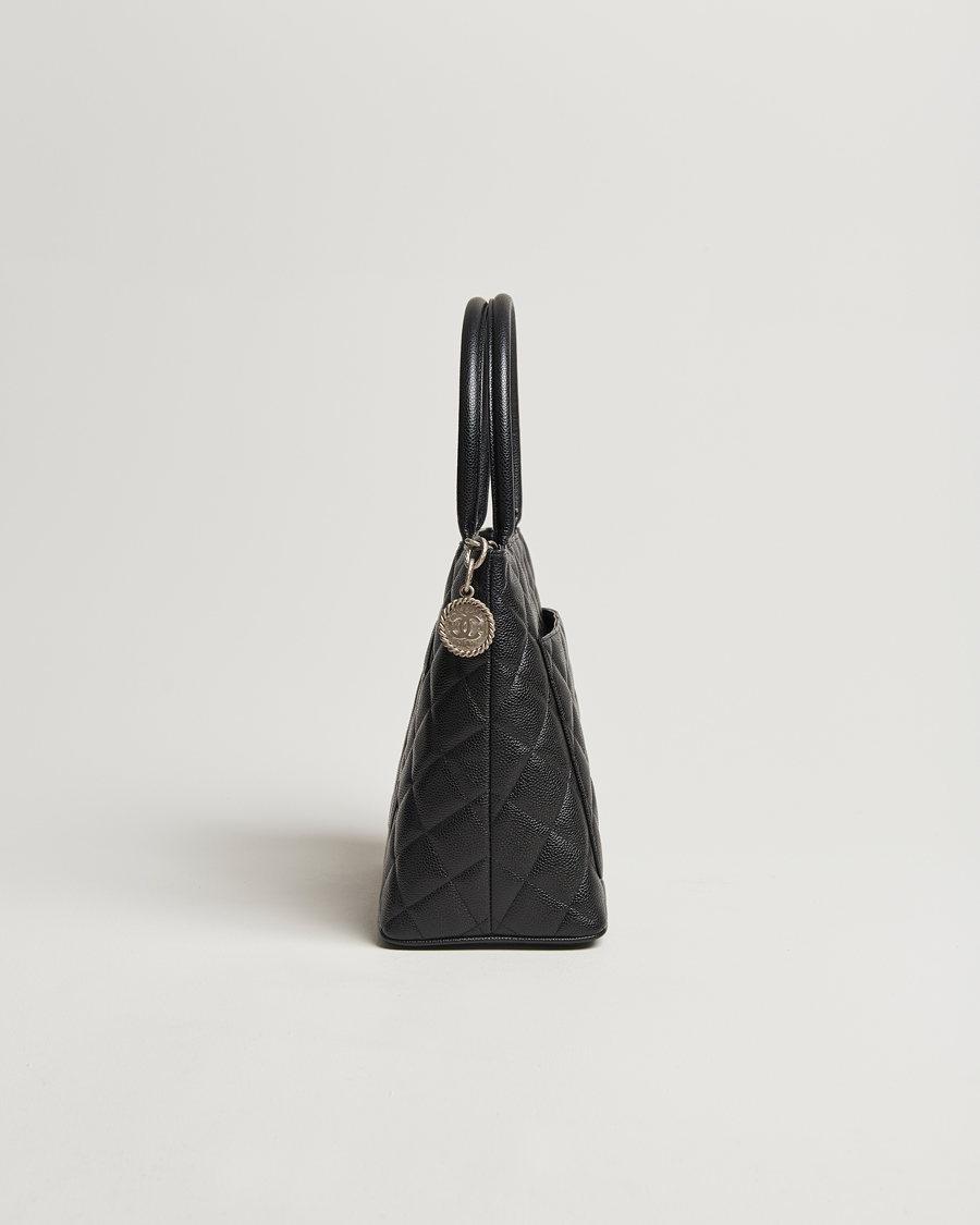 Heren | Chanel Pre-Owned Médallion Tote Bag Black Caviar | Chanel Pre-Owned | Médallion Tote Bag Black Caviar