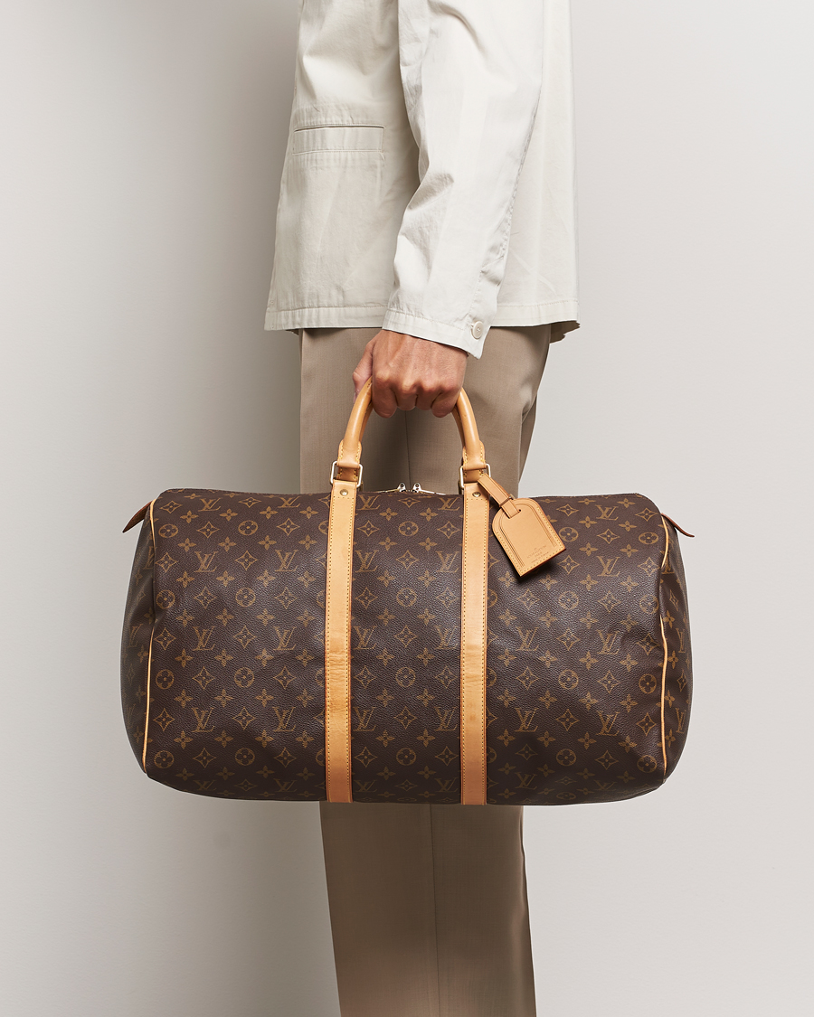 Homme | Louis Vuitton Pre-Owned Keepall 50 Bag Monogram | Louis Vuitton Pre-Owned | Keepall 50 Bag Monogram