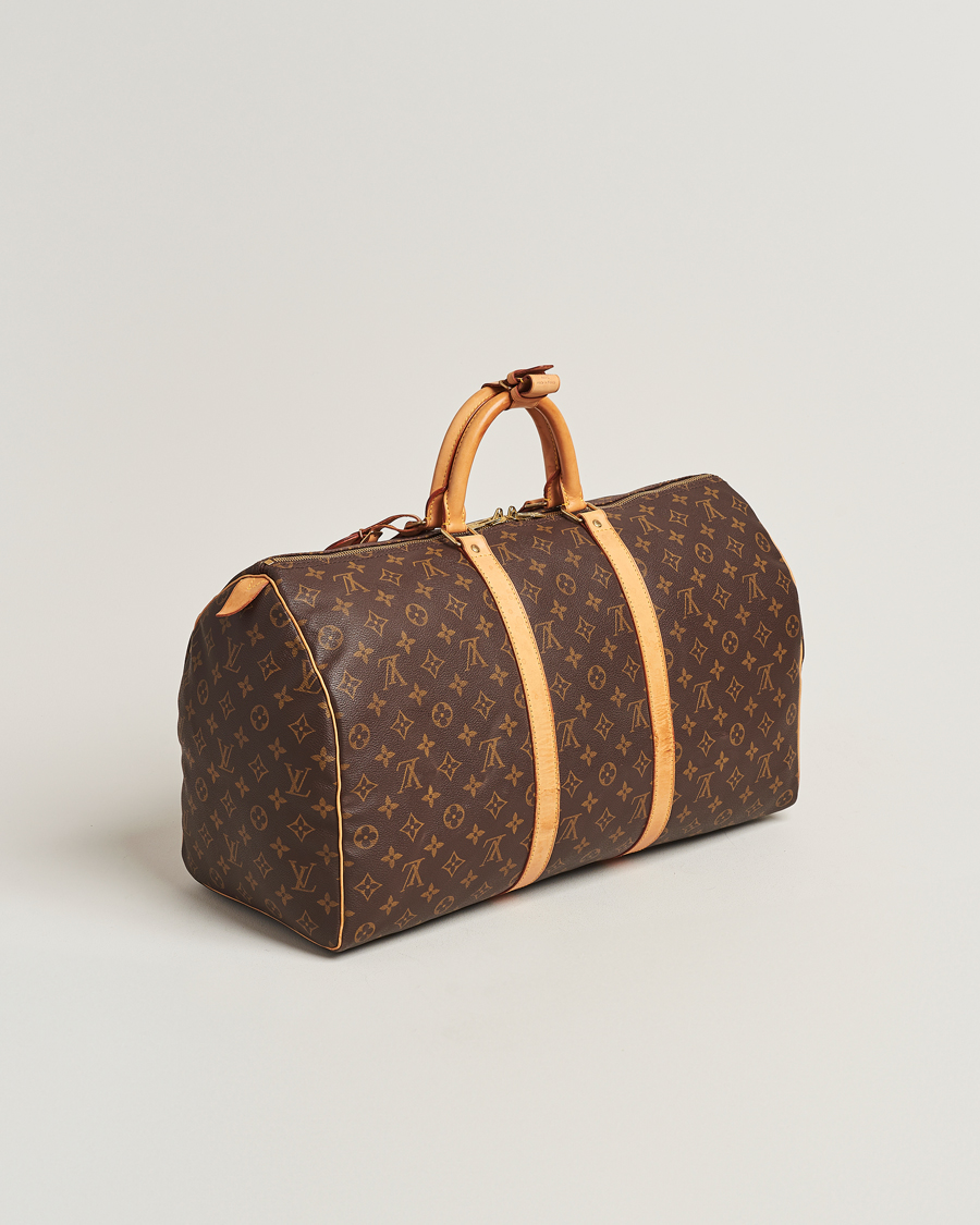 Homme | Louis Vuitton Pre-Owned Keepall 50 Bag Monogram | Louis Vuitton Pre-Owned | Keepall 50 Bag Monogram