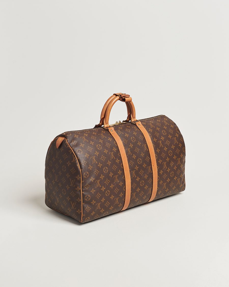 Homme | Louis Vuitton Pre-Owned Keepall 50 Bag Monogram | Louis Vuitton Pre-Owned | Keepall 50 Bag Monogram