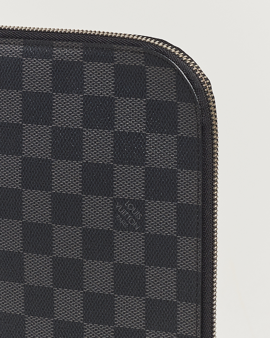 Heren | Louis Vuitton Pre-Owned Poche Joule GM Clutch Bag Damier Graphite | Louis Vuitton Pre-Owned | Poche Joule GM Clutch Bag Damier Graphite