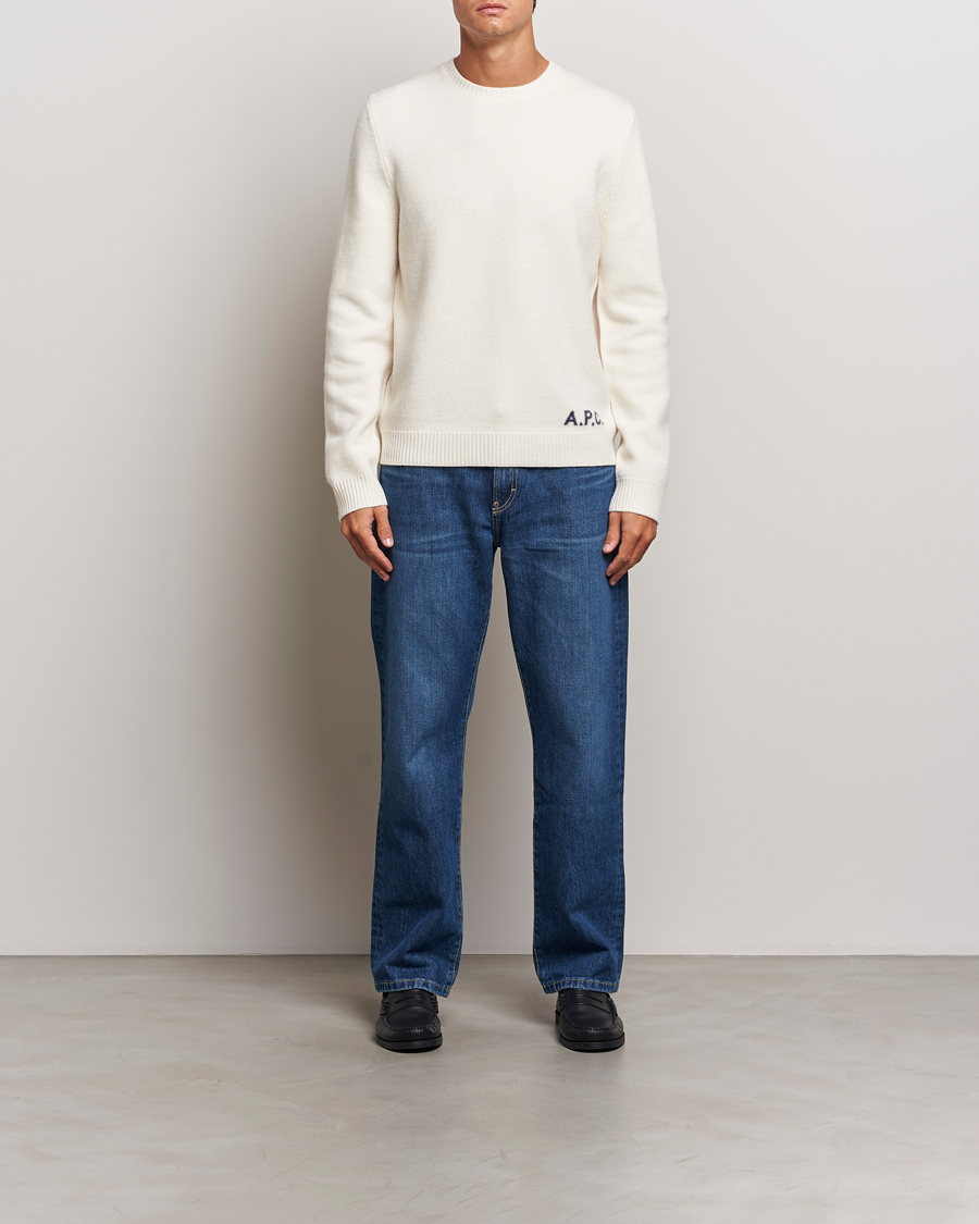 Homme | Pulls Et Tricots | A.P.C. | Edward Merino Wool Sweater Ecru