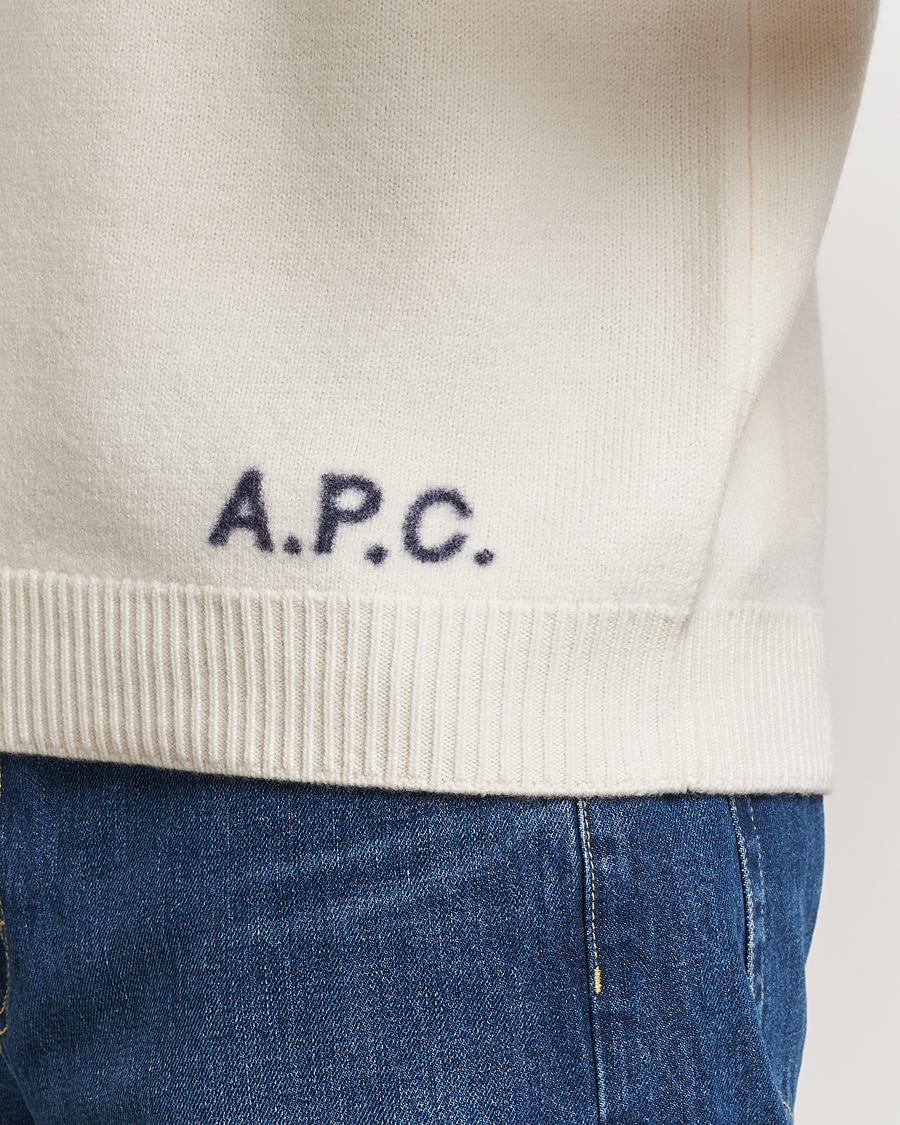 Homme | Pulls Et Tricots | A.P.C. | Edward Merino Wool Sweater Ecru