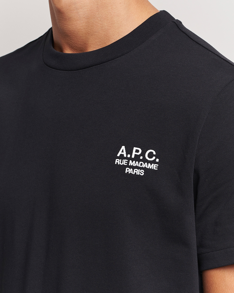 Heren | T-shirts | A.P.C. | Rue Madame T-Shirt Black/White