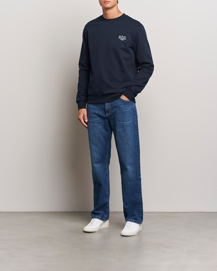 Heren | Truien | A.P.C. | Rue Madame Sweatshirt Dark Navy