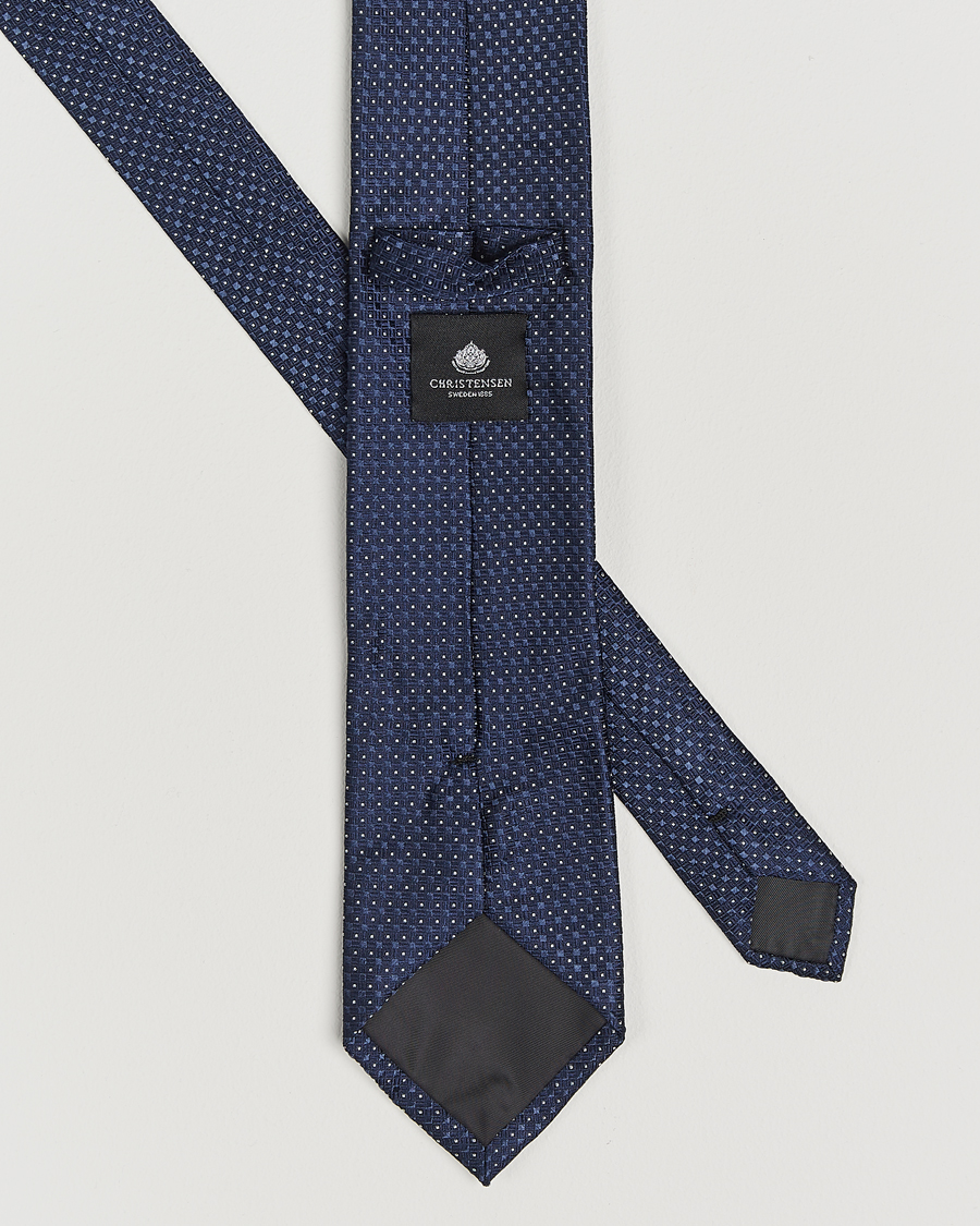 Homme | Amanda Christensen Box Set Silk 8 cm Tie And Pocket Square Navy | Amanda Christensen | Box Set Silk 8 cm Tie And Pocket Square Navy