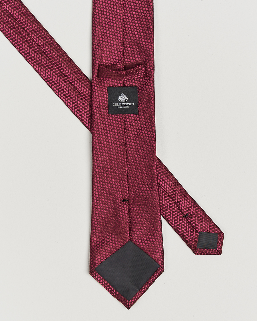 Homme | Amanda Christensen Box Set Silk 8 cm Tie And Pocket Square Bordeaux | Amanda Christensen | Box Set Silk 8 cm Tie And Pocket Square Bordeaux