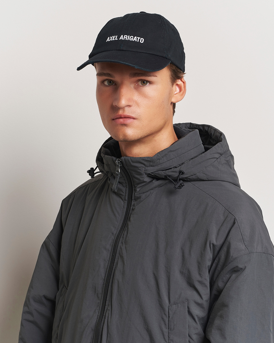 Homme | Axel Arigato AA Logo Cap Washed Black | Axel Arigato | AA Logo Cap Washed Black