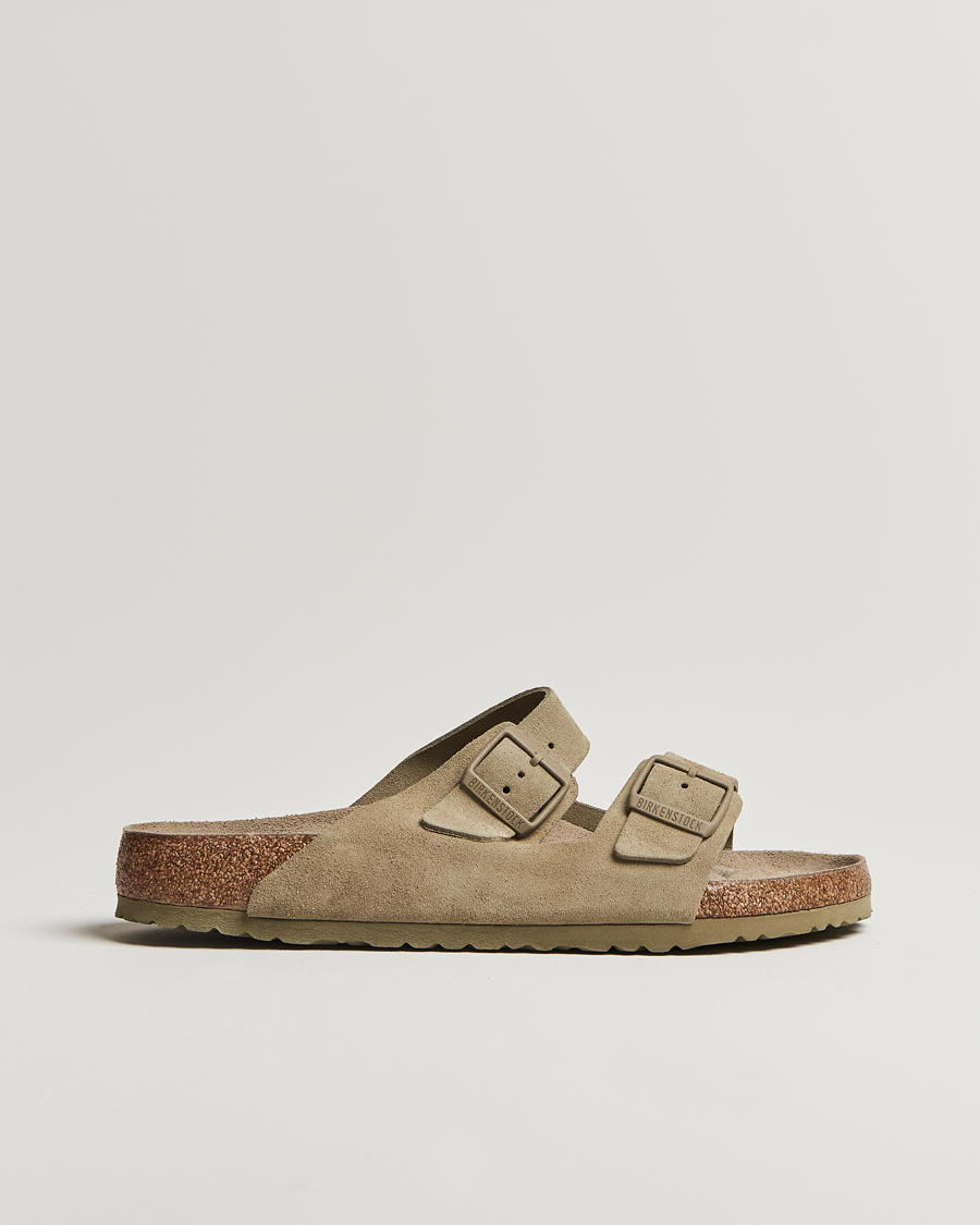 Heren | BIRKENSTOCK Arizona Soft Footbed Faded Khaki Suede | BIRKENSTOCK | Arizona Soft Footbed Faded Khaki Suede