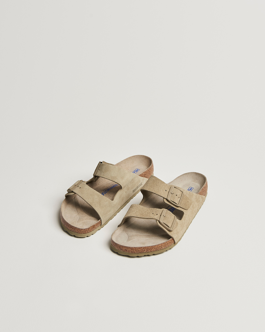 Heren | BIRKENSTOCK Arizona Soft Footbed Faded Khaki Suede | BIRKENSTOCK | Arizona Soft Footbed Faded Khaki Suede