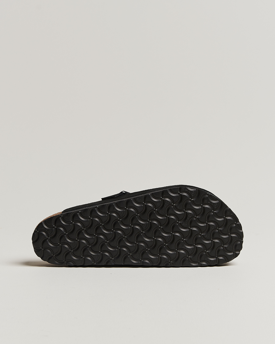 Homme | Sandales Et Mules | BIRKENSTOCK | Boston Soft Footbed Black Suede
