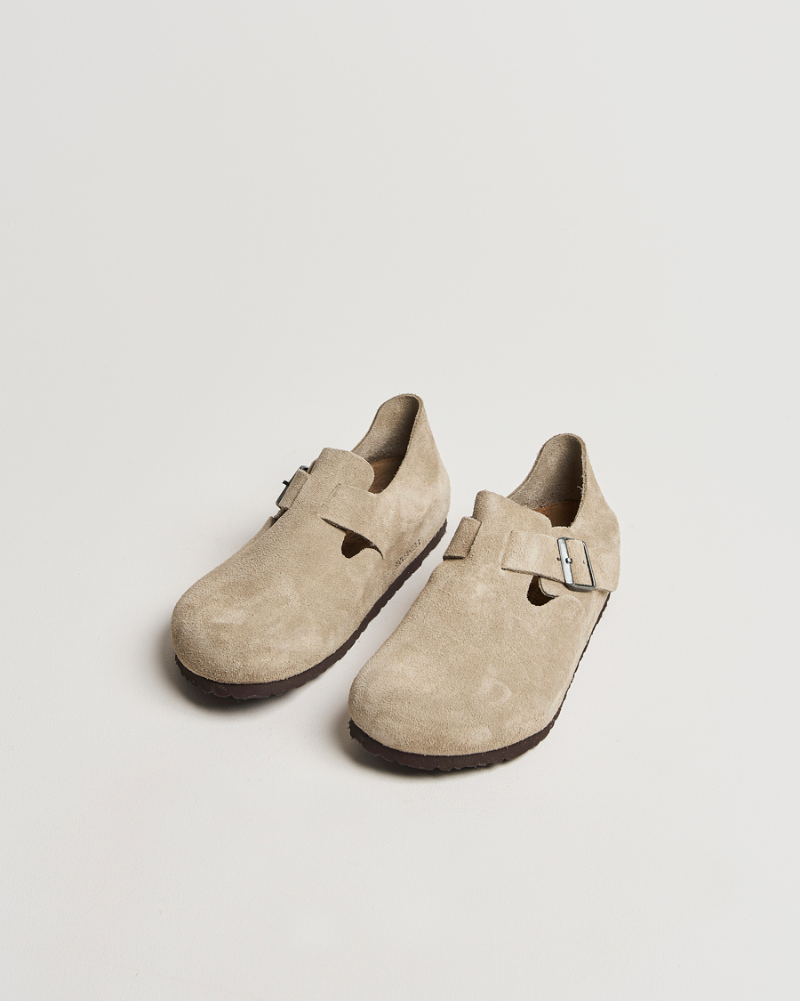 Homme | Sandales Et Mules | BIRKENSTOCK | London Suede Leather Taupe
