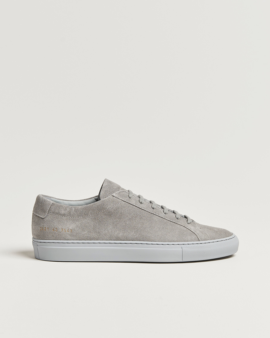 Homme | Common Projects Original Achilles Suede Sneaker Grey | Common Projects | Original Achilles Suede Sneaker Grey