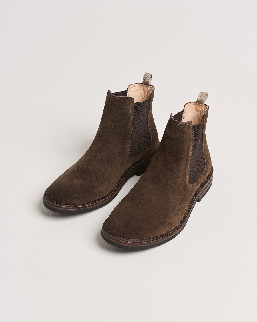 Homme | Astorflex Bitflex Dainite Chelsea Boot Dark Brown Suede | Astorflex | Bitflex Dainite Chelsea Boot Dark Brown Suede