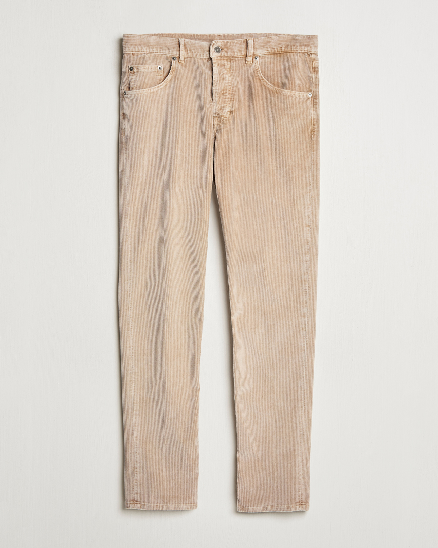 Heren | Broeken | Dondup | Icon Corduroy Trousers Light Beige