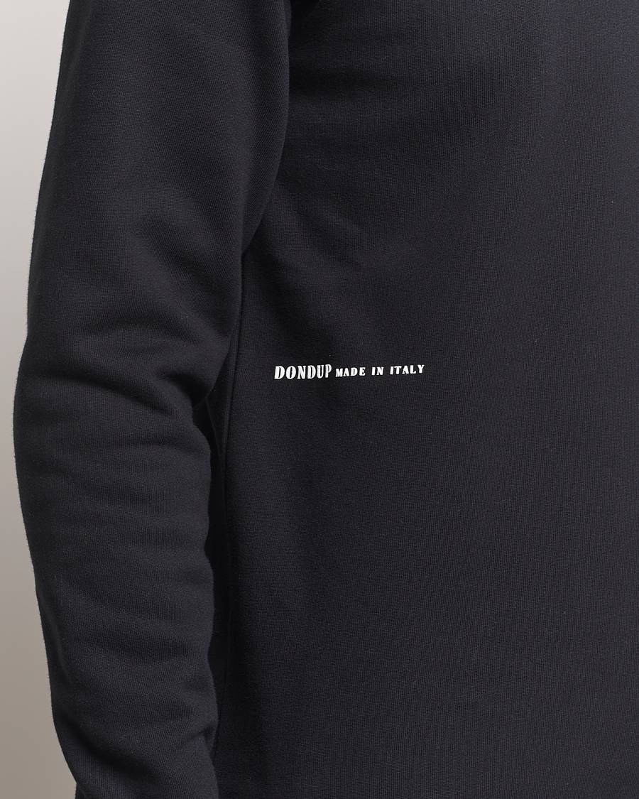 Homme | Pulls Et Tricots | Dondup | Logo Crew Neck Sweatshirt Black
