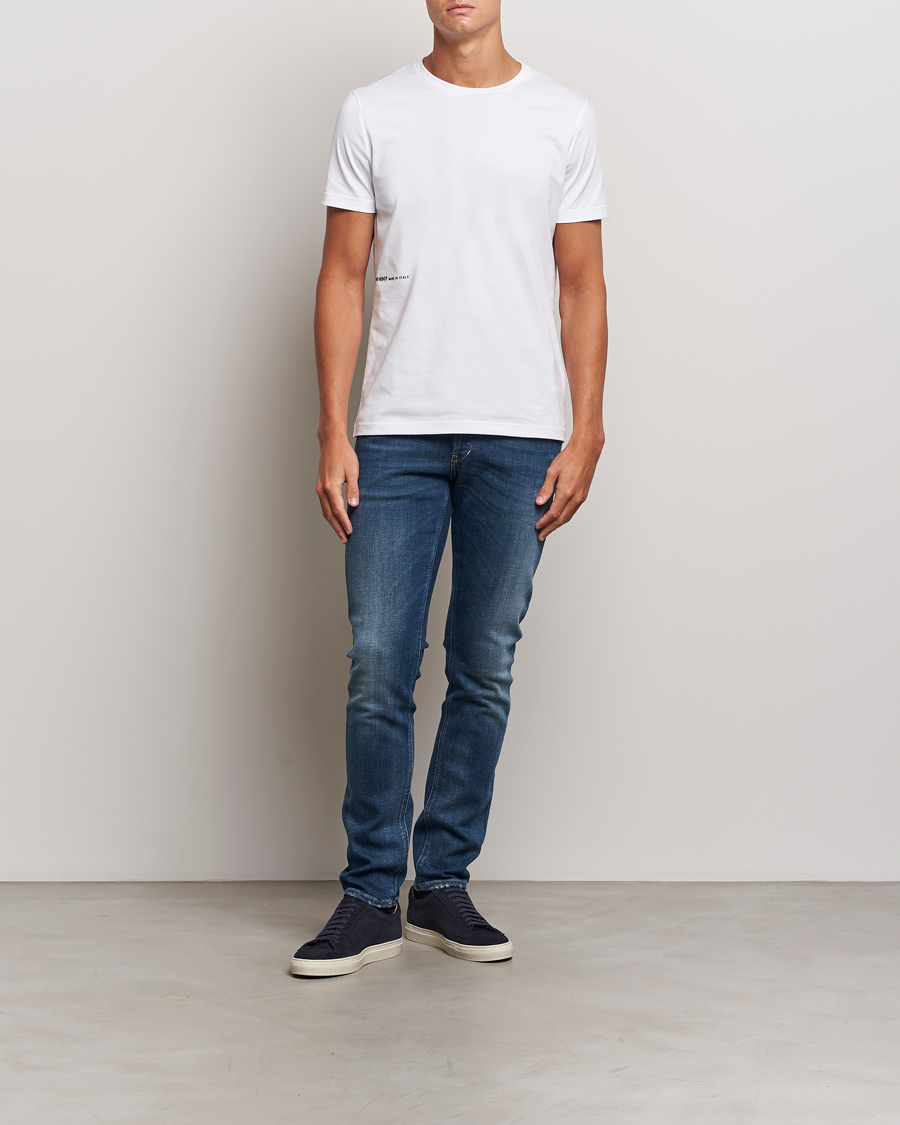 Homme | T-shirts | Dondup | Logo Crew Neck T-Shirt White