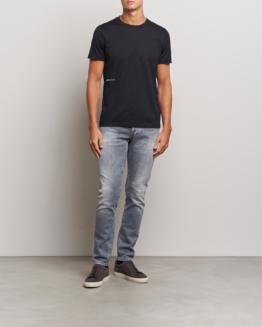 Homme | T-shirts | Dondup | Logo Crew Neck T-Shirt Black