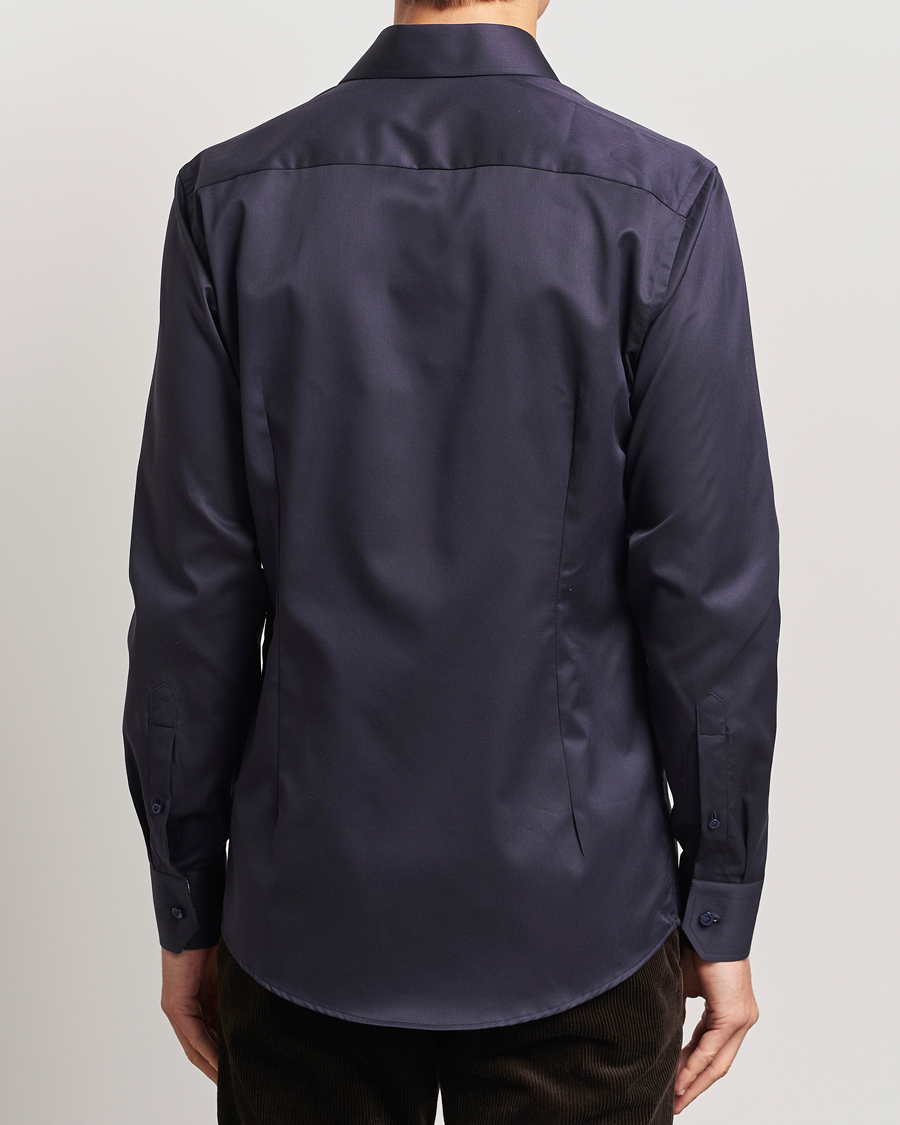 Homme | Chemises | Eton | Slim Fit Signature Twill Contrast Shirt Navy
