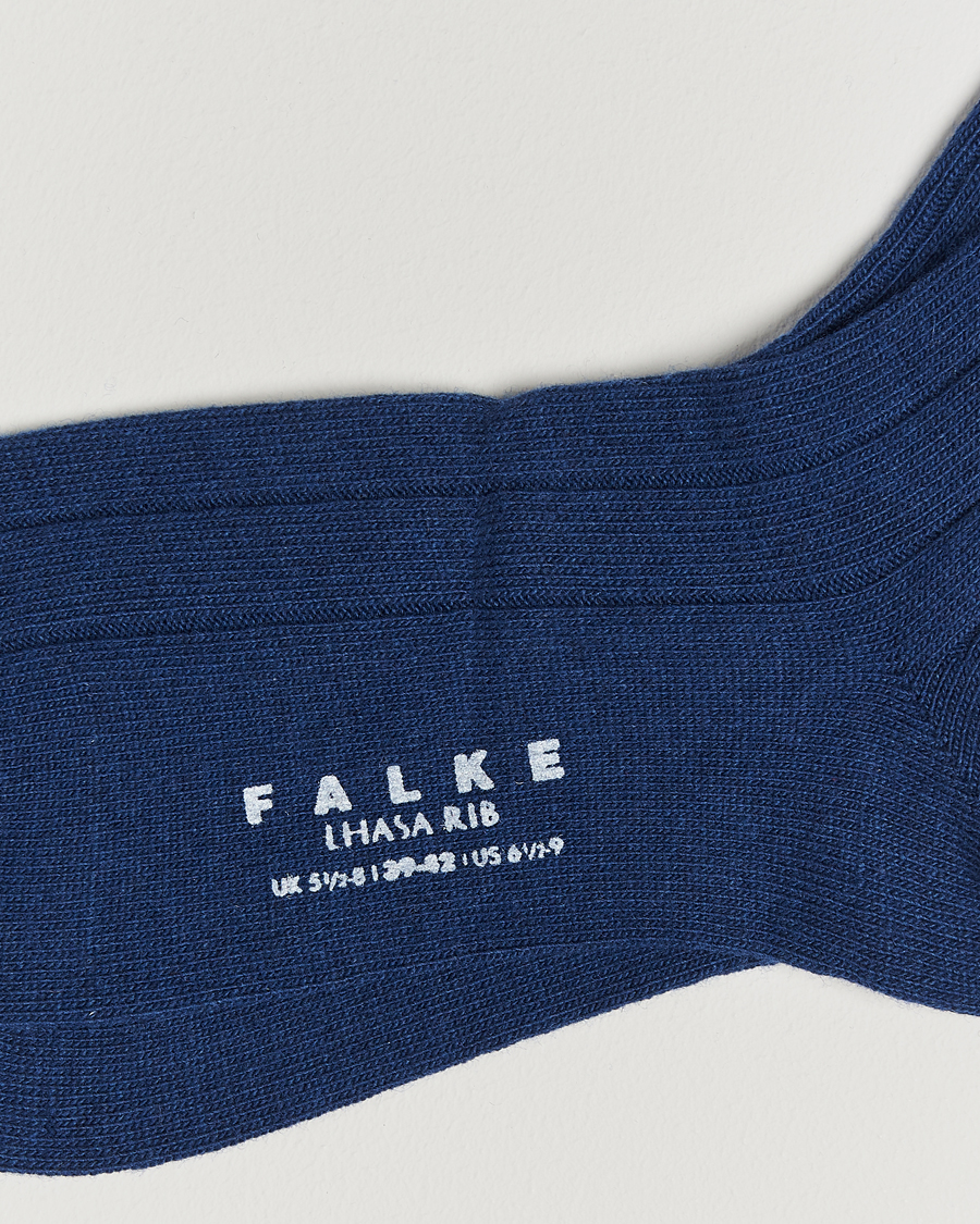 Heren | Ondergoed | Falke | Lhasa Cashmere Socks Royal Blue