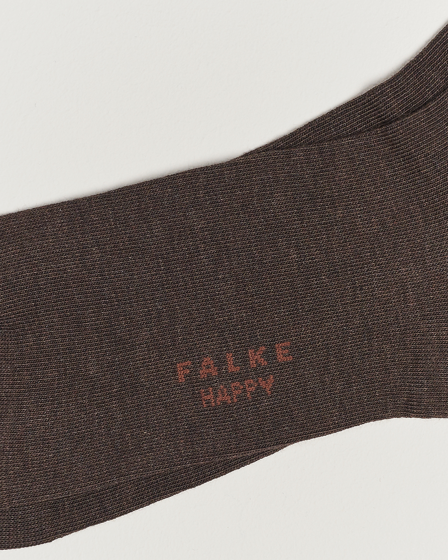 Homme | Sous-Vêtements Et Chaussettes | Falke | Happy 2-Pack Cotton Socks Dark Brown