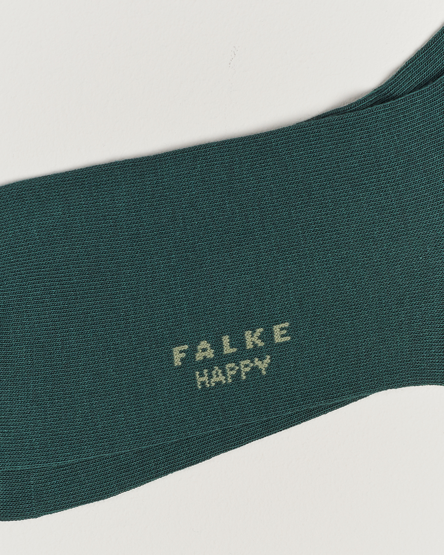 Heren | Ondergoed | Falke | Happy 2-Pack Cotton Socks Hunter Green