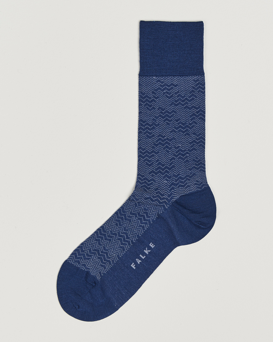 Heren | Ondergoed | Falke | Mighty Nest Wool/Cotton Socks Royal Blue