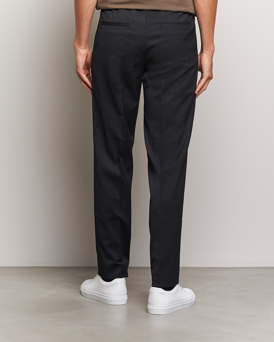 Heren | Broeken | Filippa K | Relaxed Terry Wool Trousers Anthracite