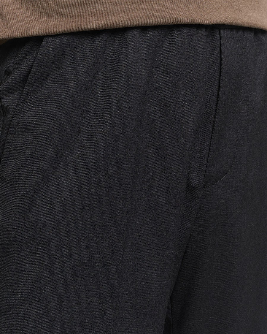 Heren | Broeken | Filippa K | Relaxed Terry Wool Trousers Anthracite