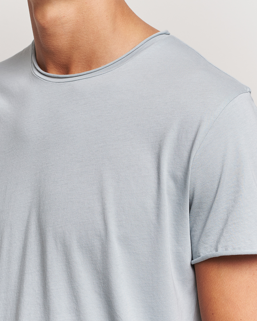 Heren | T-shirts | Filippa K | Roll Neck Crew Neck T-Shirt Thunderstorm