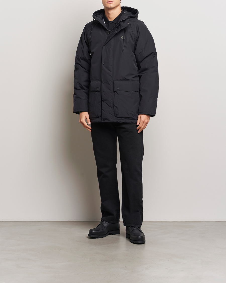 Homme | Manteaux Et Vestes | Fred Perry | Padded Zip Through Parka Black