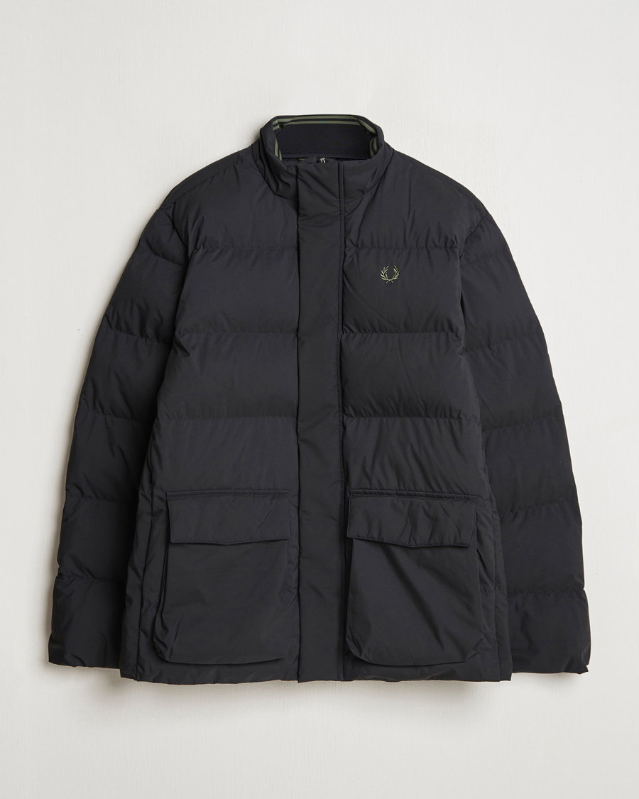 Heren | Jassen | Fred Perry | Padded Pocket Down Jacket Black