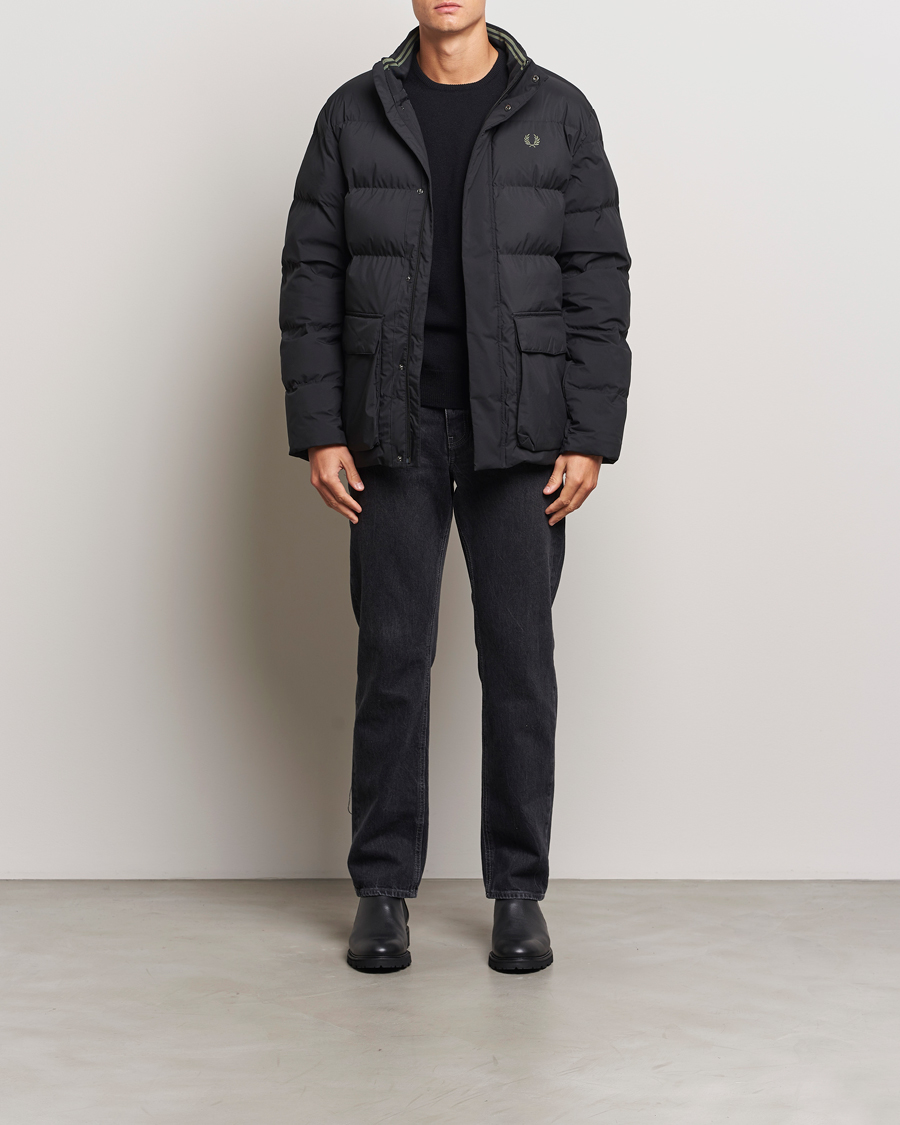 Heren | Jassen | Fred Perry | Padded Pocket Down Jacket Black