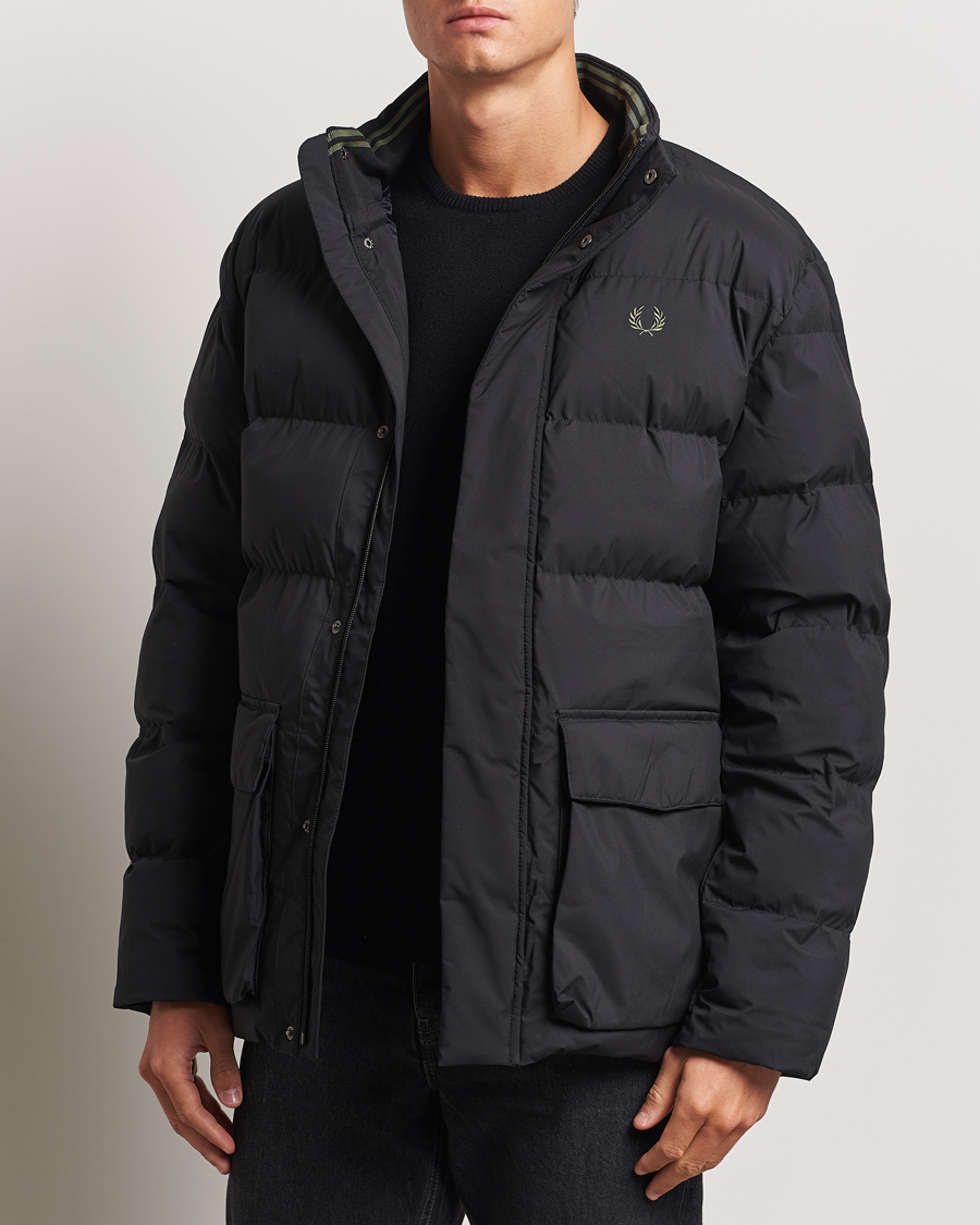 Heren | Jassen | Fred Perry | Padded Pocket Down Jacket Black