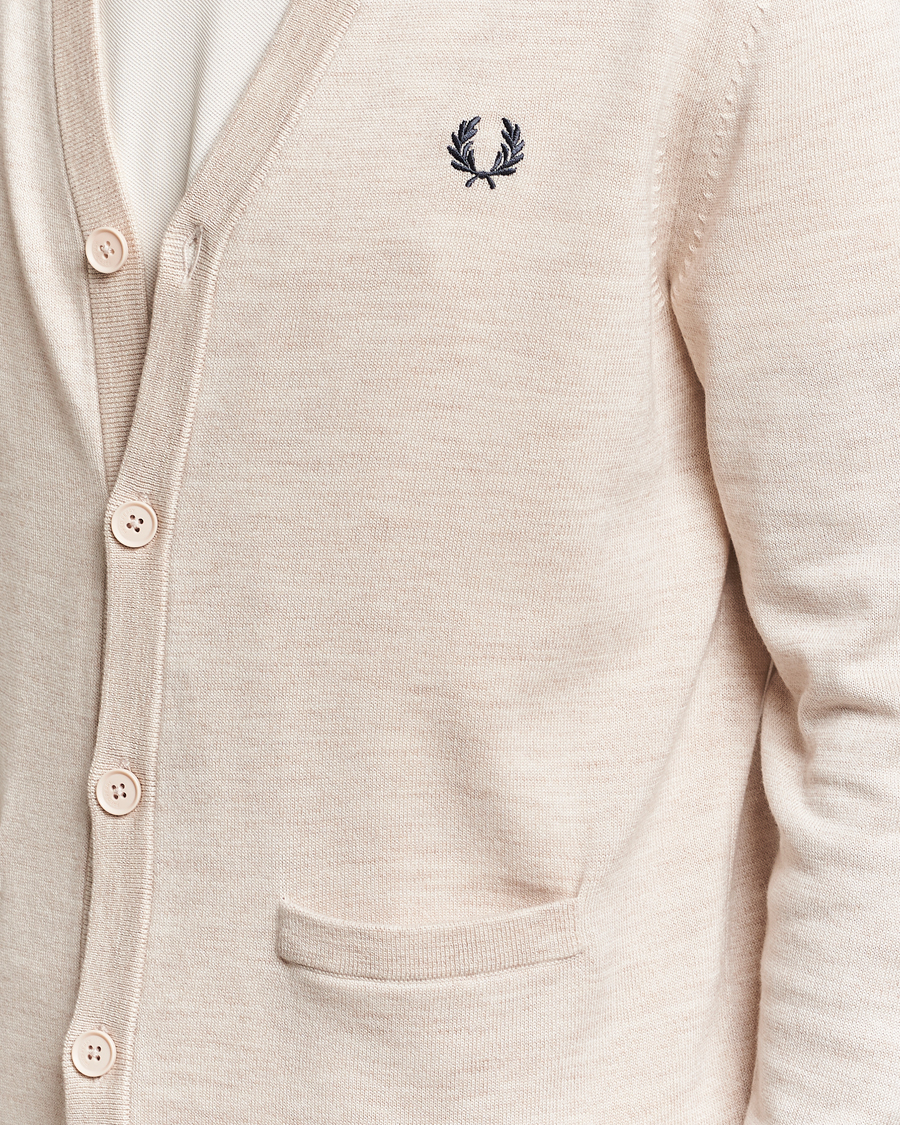 Heren | Truien | Fred Perry | Knitted Cardigan Porriged Marl