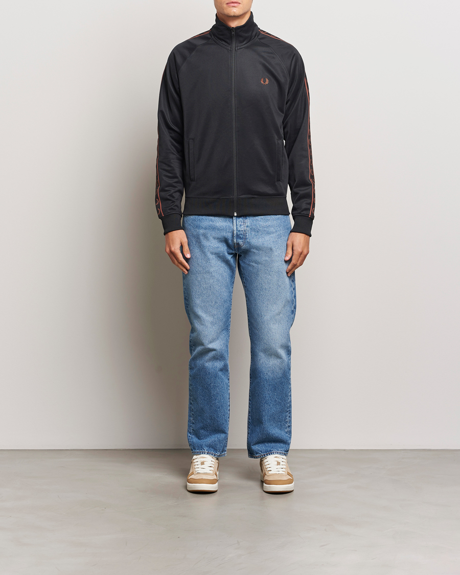 Homme | Pulls Et Tricots | Fred Perry | Taped Track Jacket Black