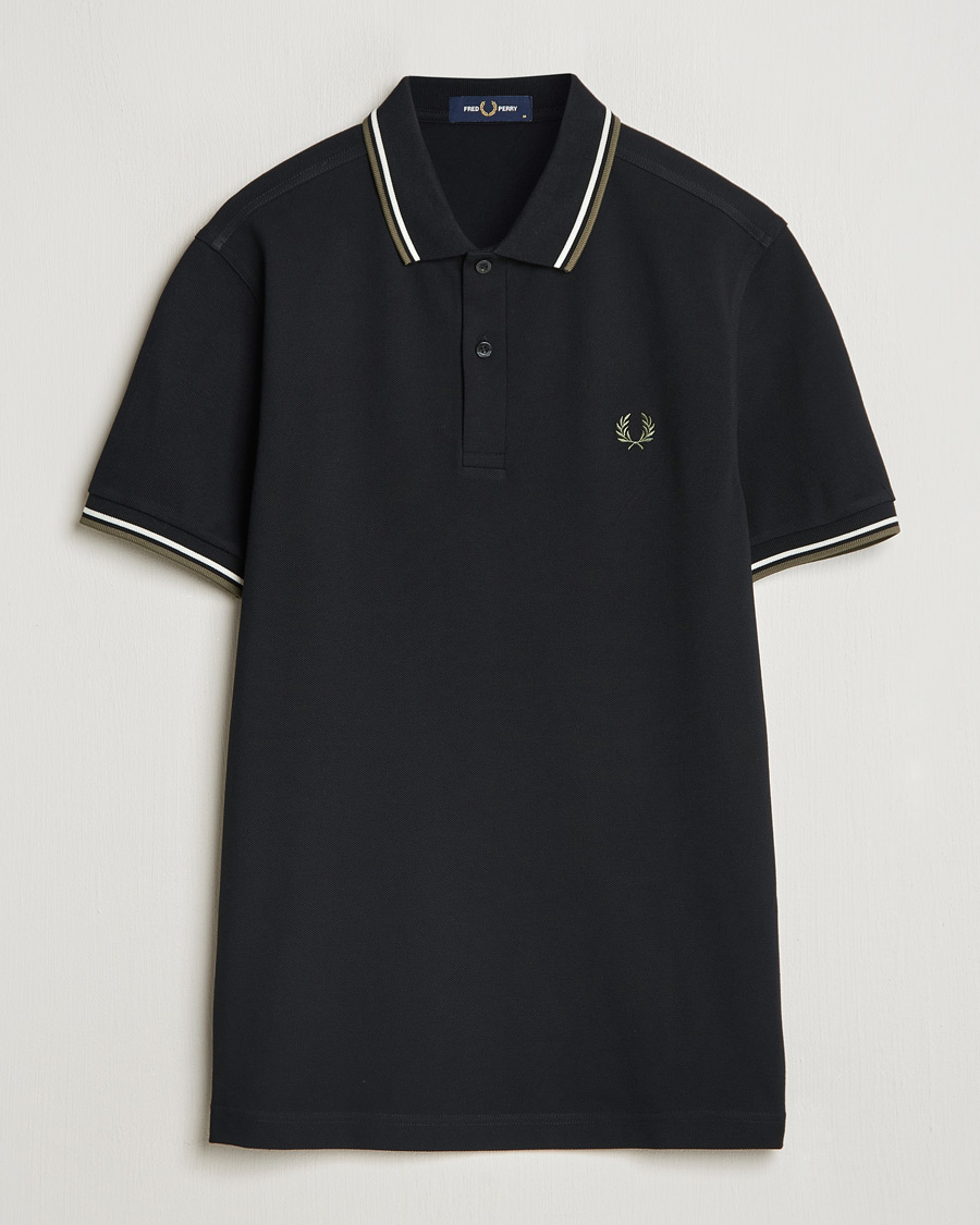 Homme | Polos | Fred Perry | Twin Tipped Shirt Black