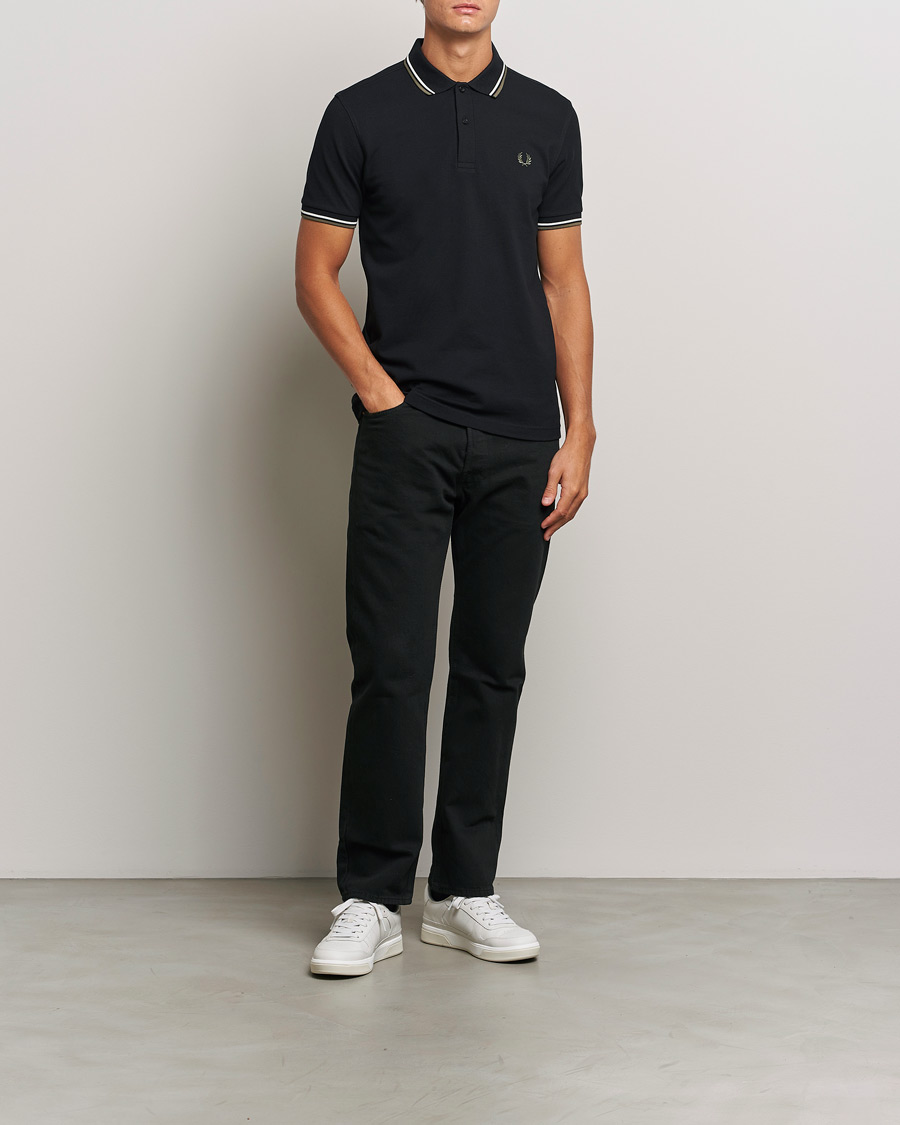 Homme | Polos | Fred Perry | Twin Tipped Shirt Black