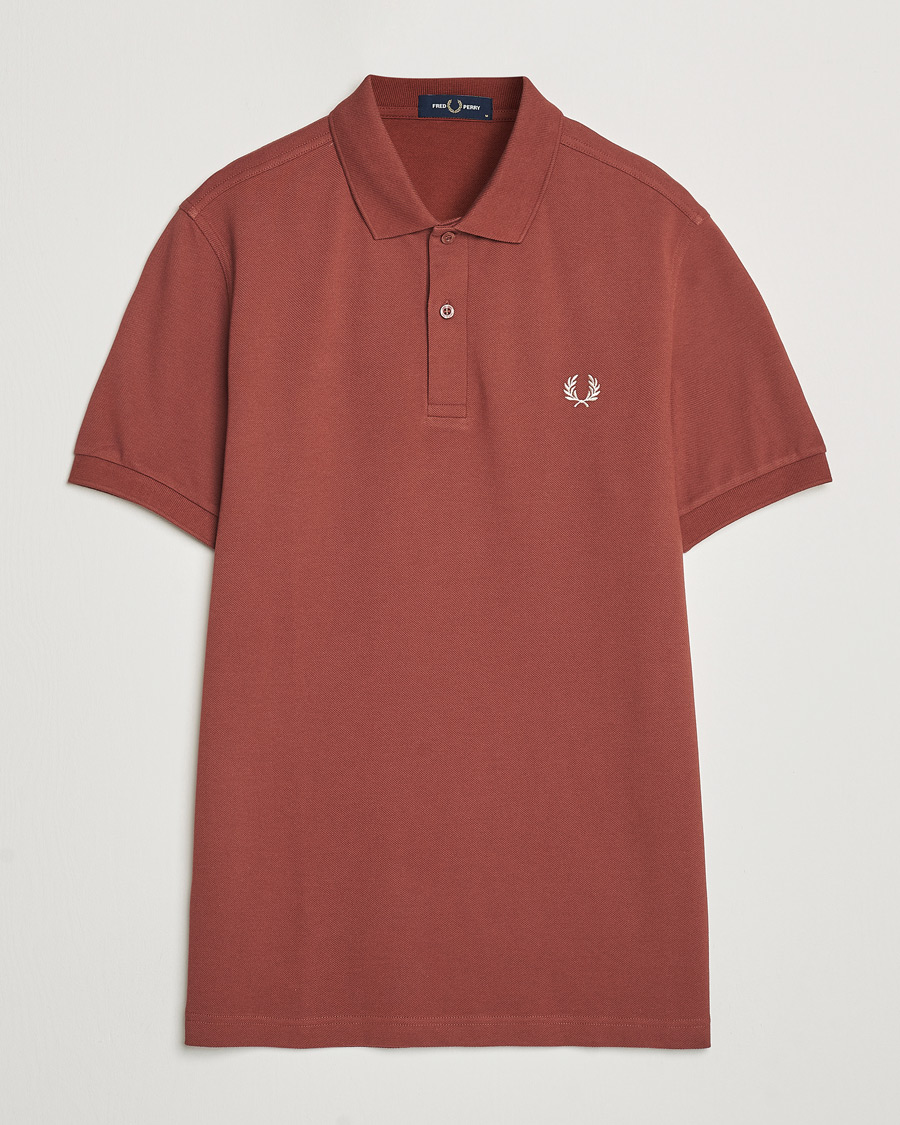Homme | Polos | Fred Perry | Plain Polo Shirt Whiskey Brown