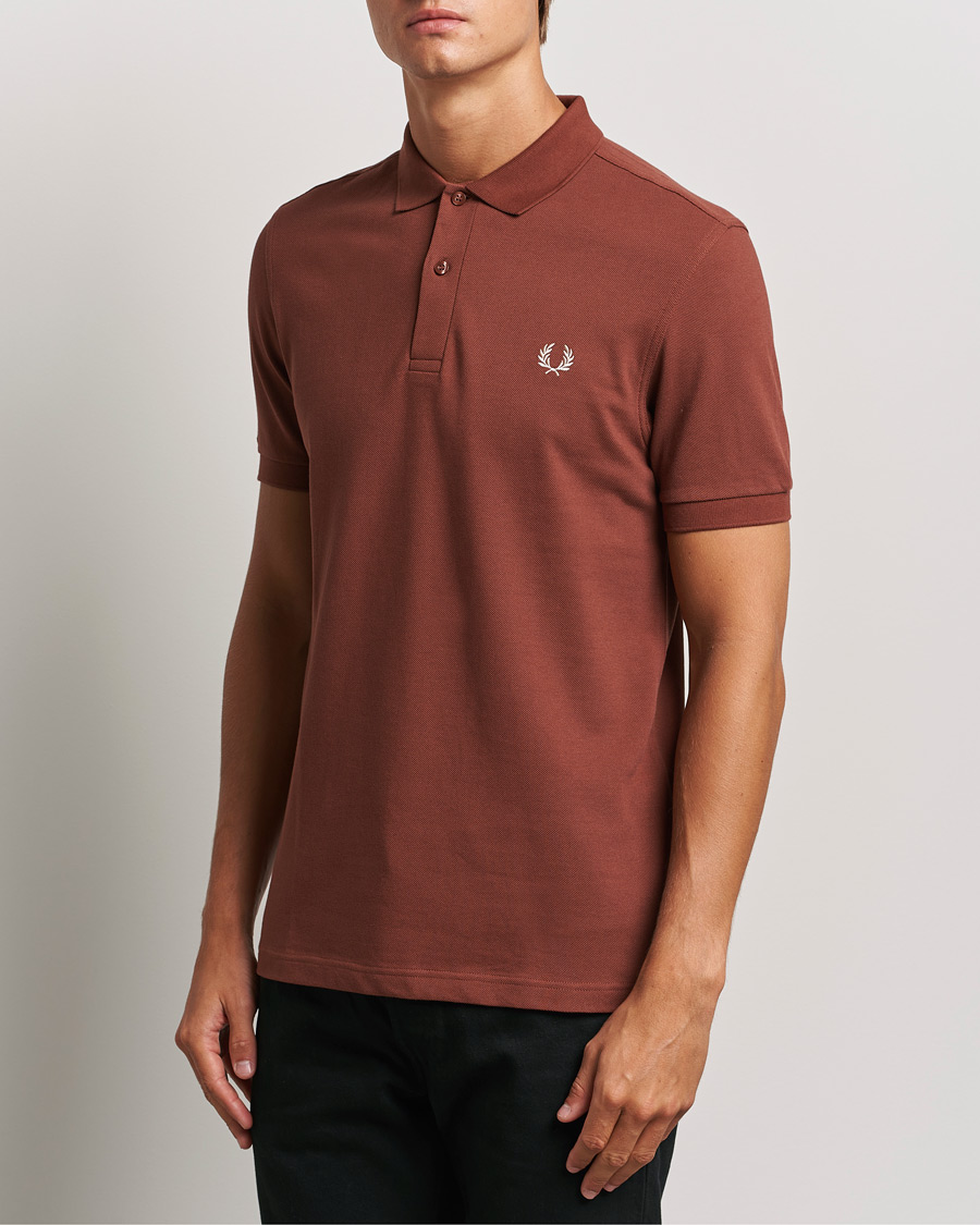 Homme | Polos | Fred Perry | Plain Polo Shirt Whiskey Brown