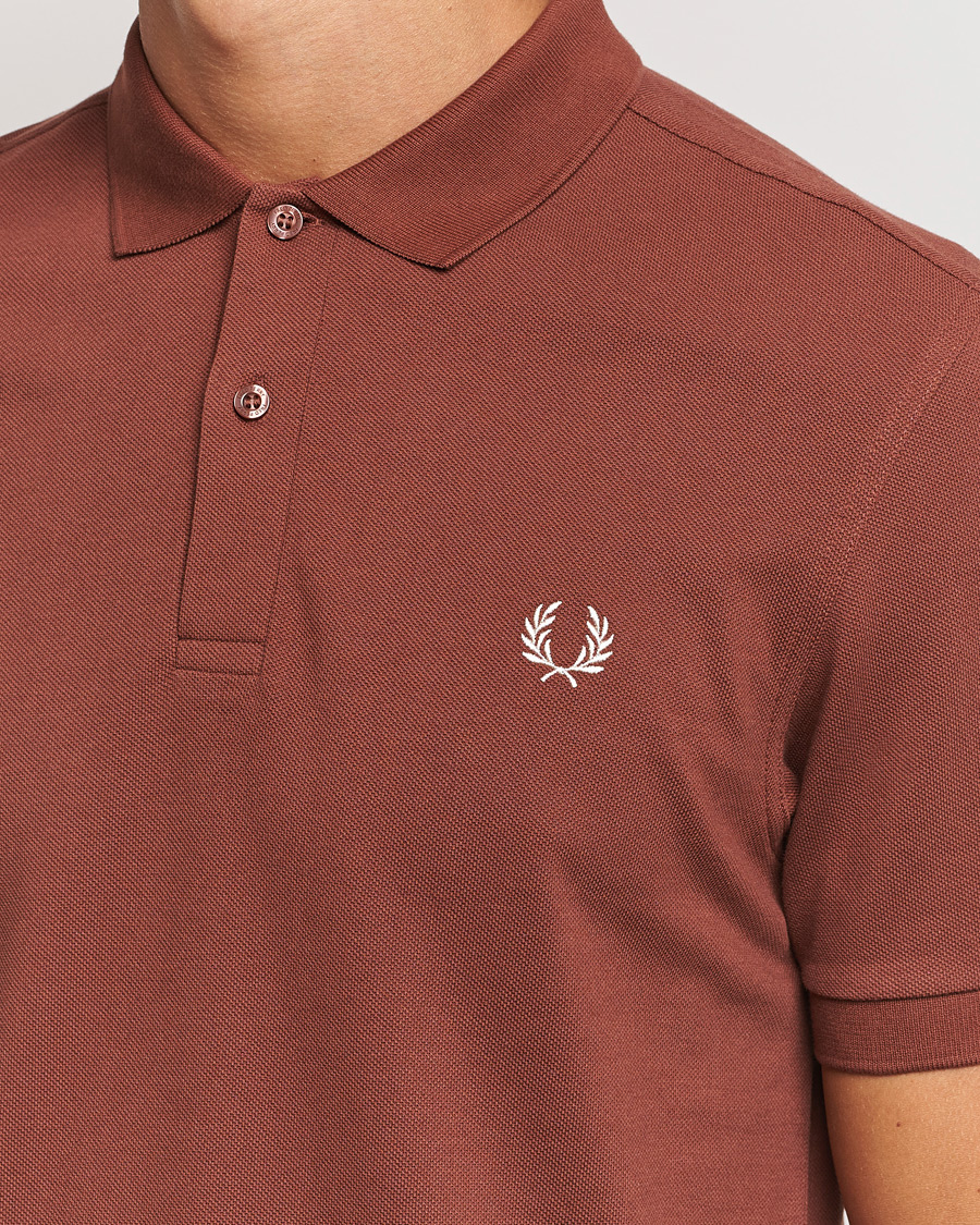 Homme | Polos | Fred Perry | Plain Polo Shirt Whiskey Brown