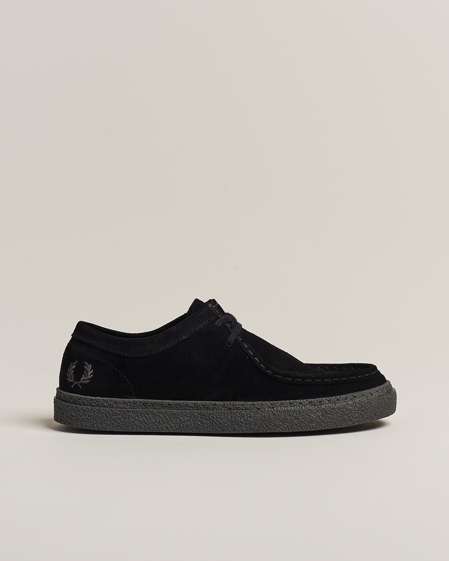 Homme | Derbies | Fred Perry | Dawson Low Suede Shoe Black