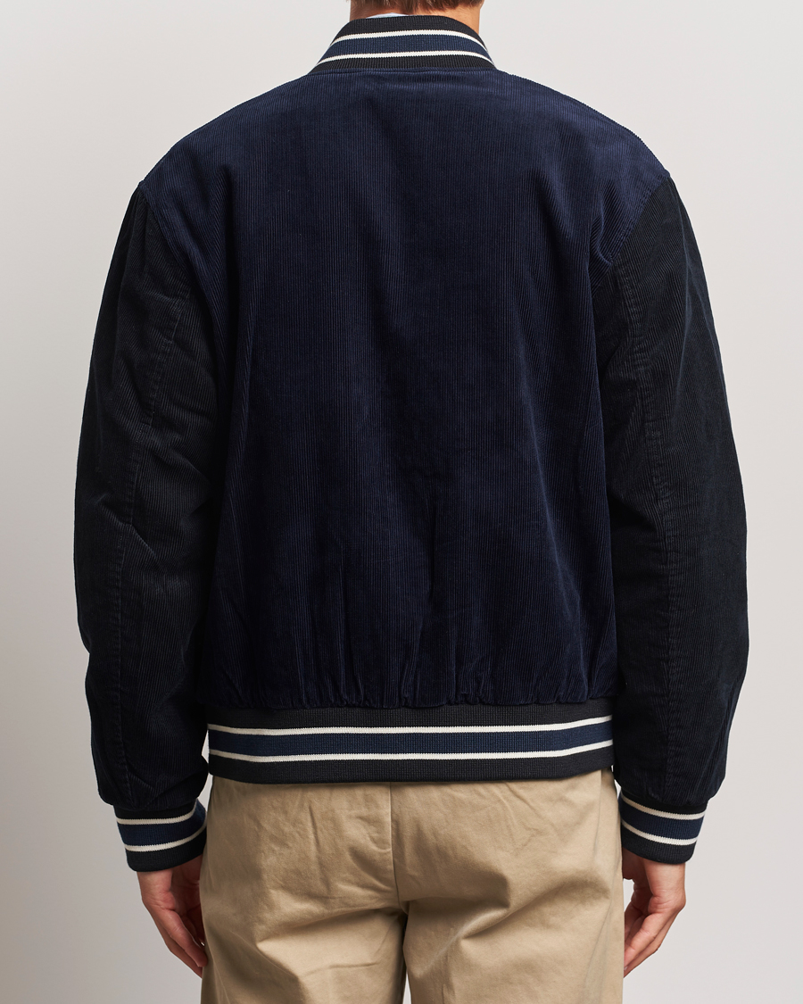 Homme | Manteaux Et Vestes | GANT | Cord Varsity Jacket Evening Blue
